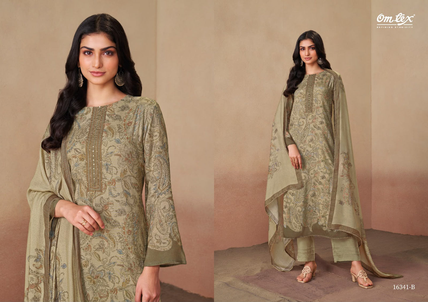 Rudrani Omtex Muslin Pant Style Suits Manufacturer