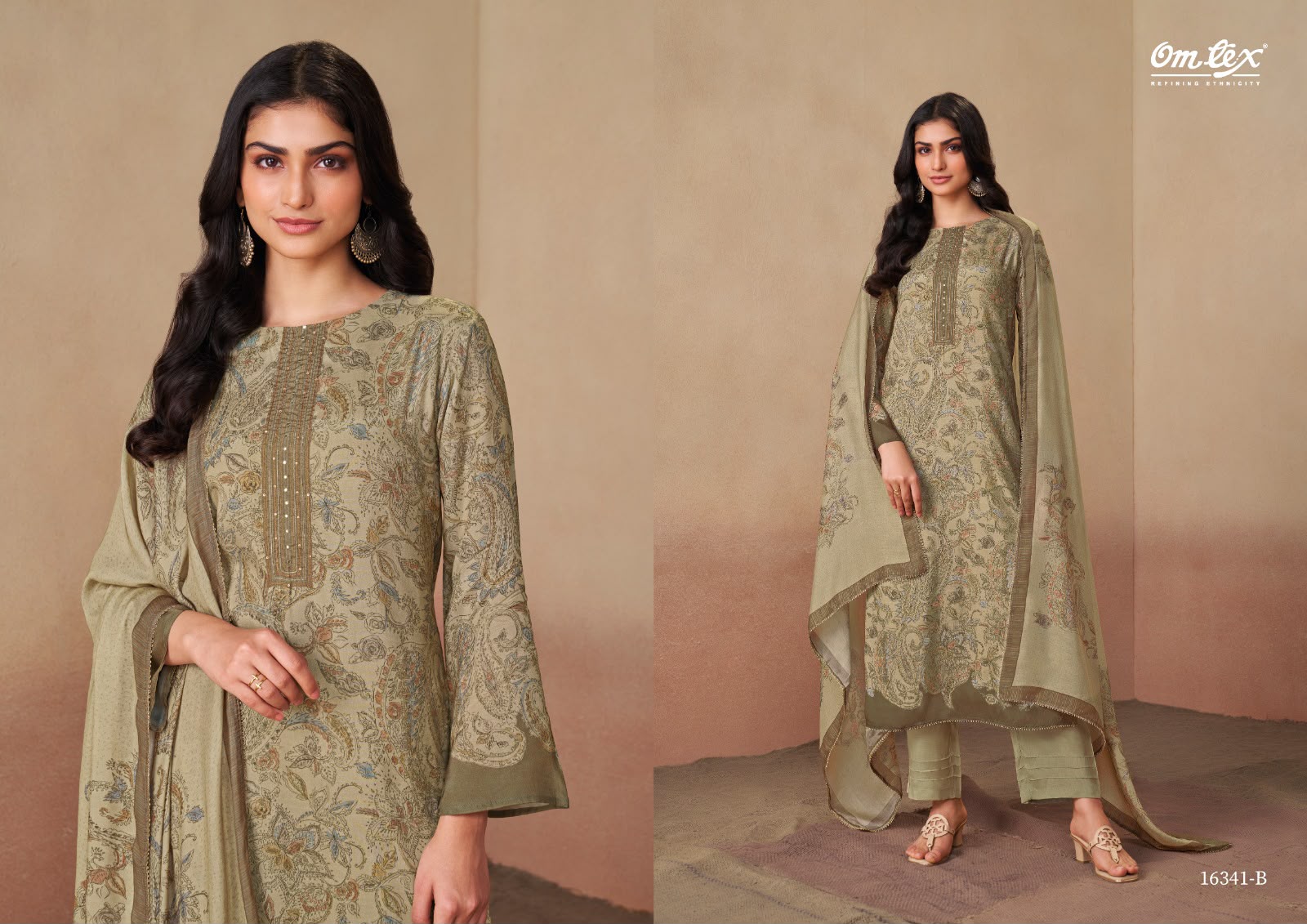 Rudrani Omtex Muslin Pant Style Suits Manufacturer