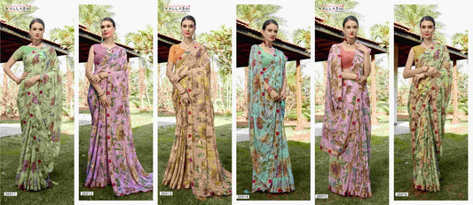 Rudranshi Vallabhi Prints Georgette Sarees Manufacturer