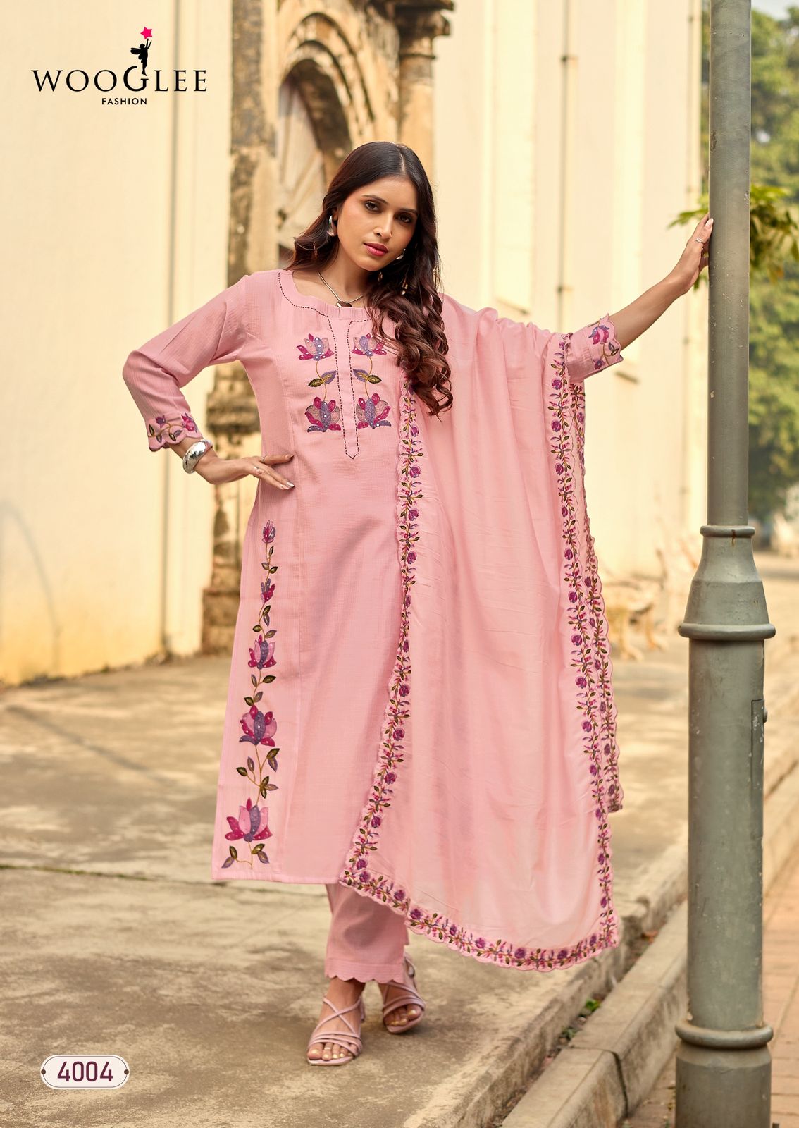 Rudrika Wooglee Viscose Weaving Readymade Pant Style Suits Supplier