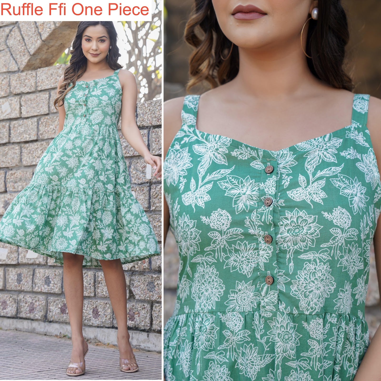 Ruffle Ffi Cotton One Piece Wholesaler