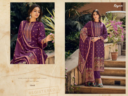 Ruh Reyna Twill Pashmina Suits Wholesaler Gujarat