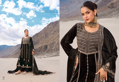 Ruhaab Rupali Viscose Velvet Suits Exporter Gujarat