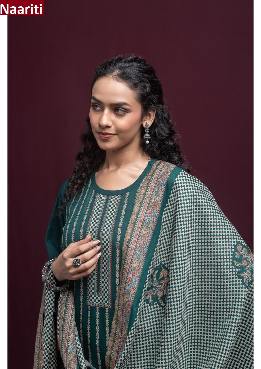 Ruhani 652 Naariti Woven Pashmina Suits Supplier India