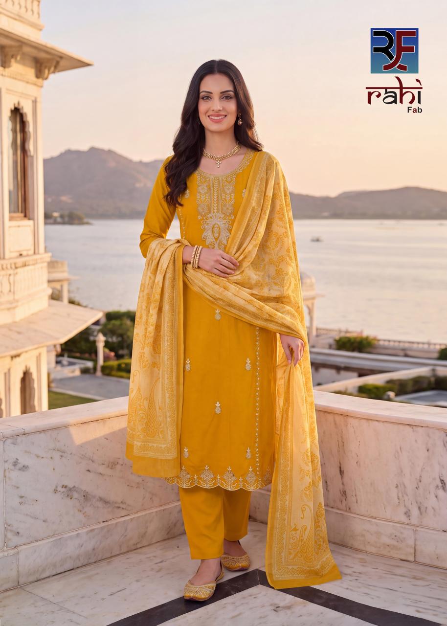 Ruhani Gul Vol 1 Rahi Fab Cotton Pant Style Suits Manufacturer Gujarat