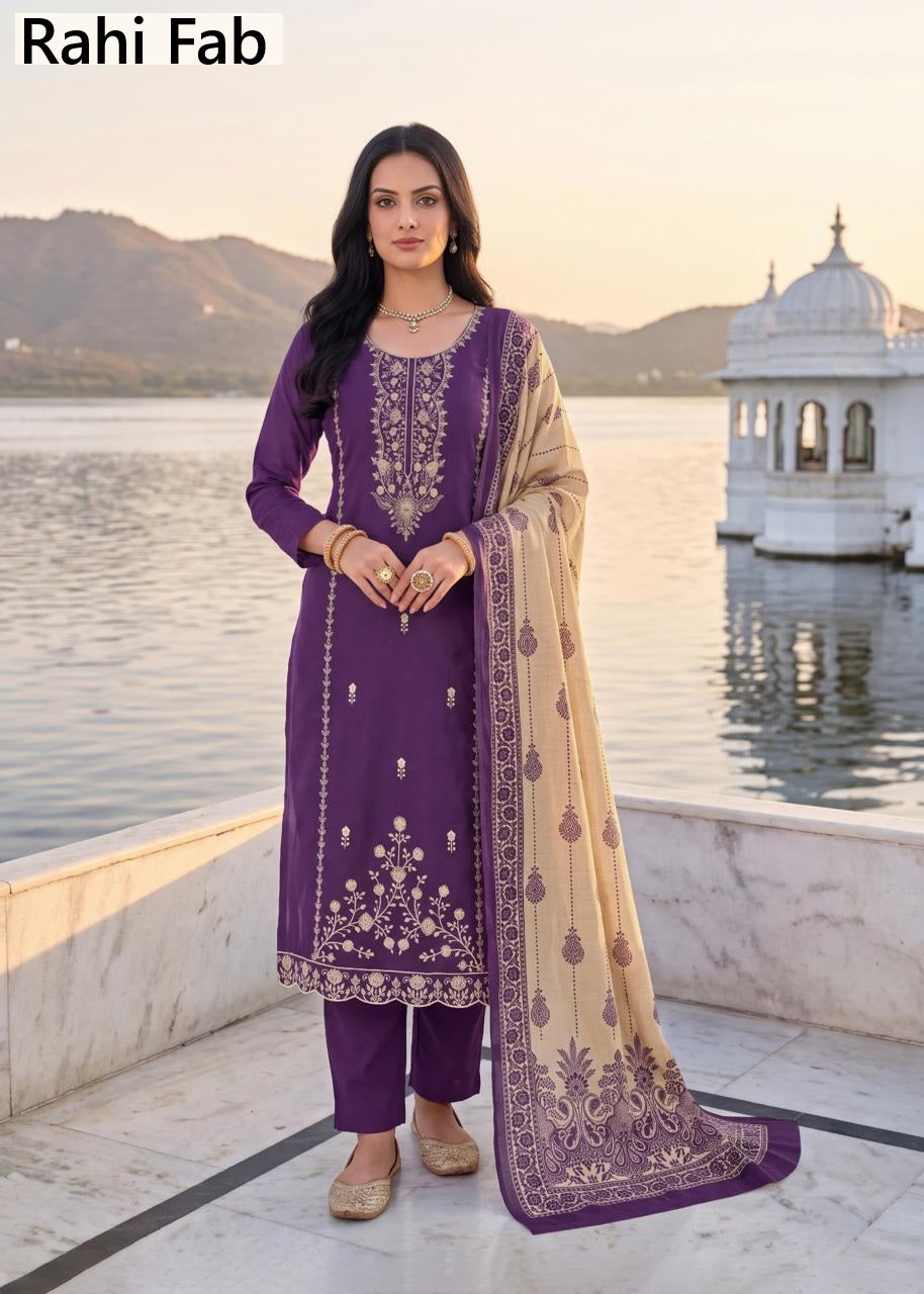 Ruhani Gul Vol 1 Rahi Fab Cotton Pant Style Suits Manufacturer Gujarat
