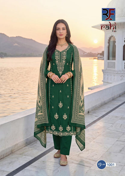 Ruhani Gul Vol 1 Rahi Fab Cotton Pant Style Suits Manufacturer Gujarat