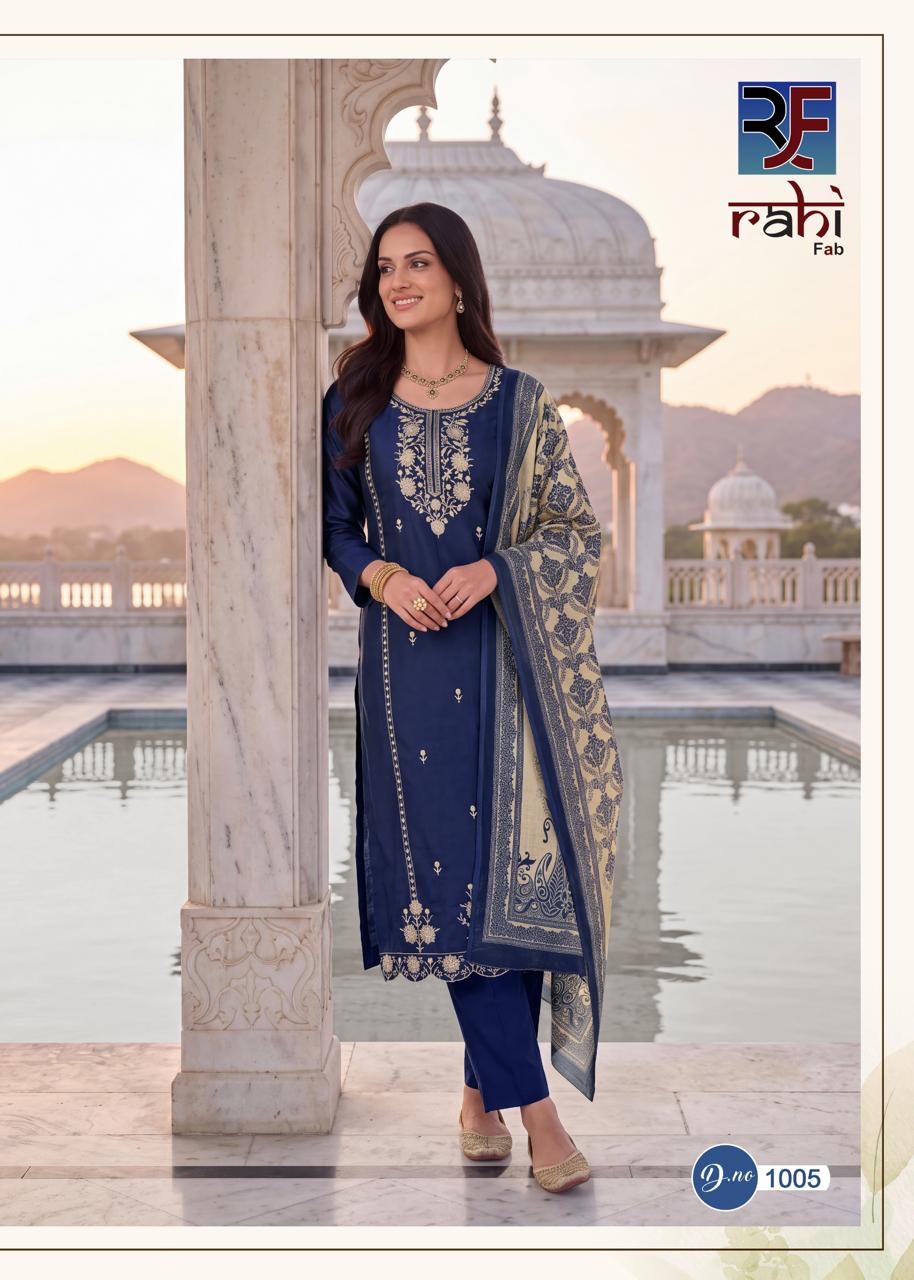 Ruhani Gul Vol 1 Rahi Fab Cotton Pant Style Suits Manufacturer Gujarat
