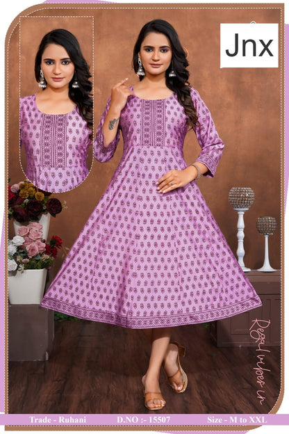 Ruhani Jnx Roman Anarkali Kurtis Wholesale Rate