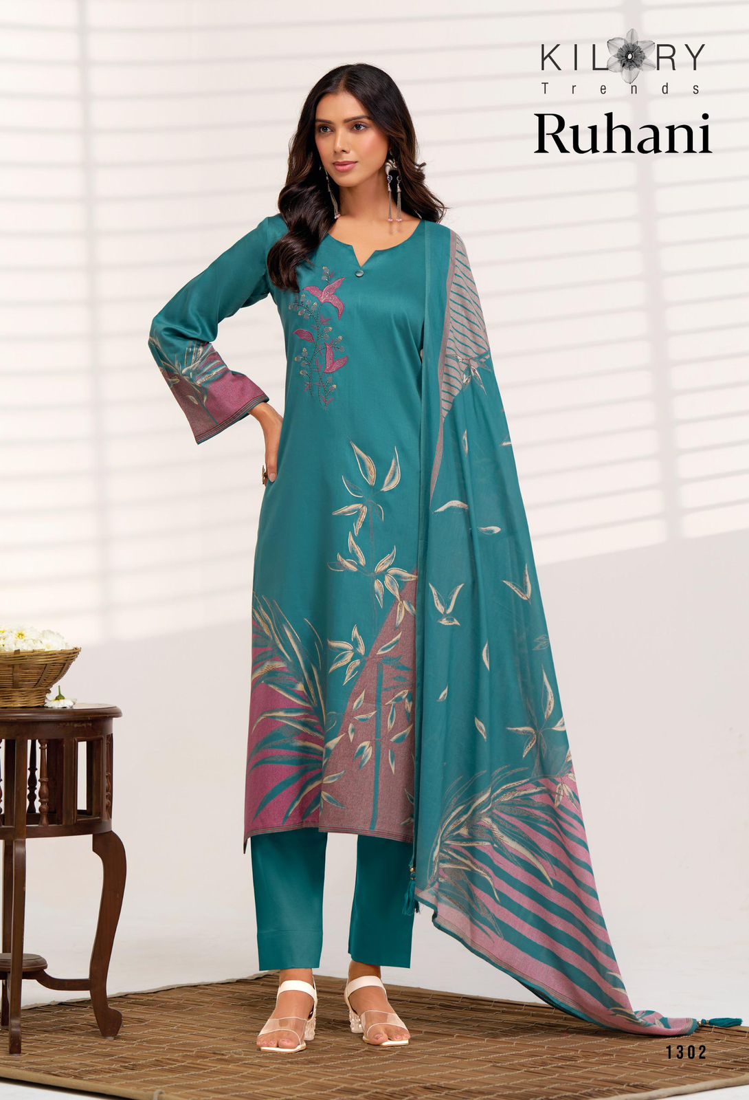 Ruhani Kilory Jam Cotton Pant Style Suits Exporter India