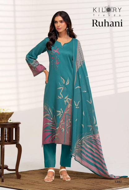 Ruhani Kilory Jam Cotton Pant Style Suits Exporter India