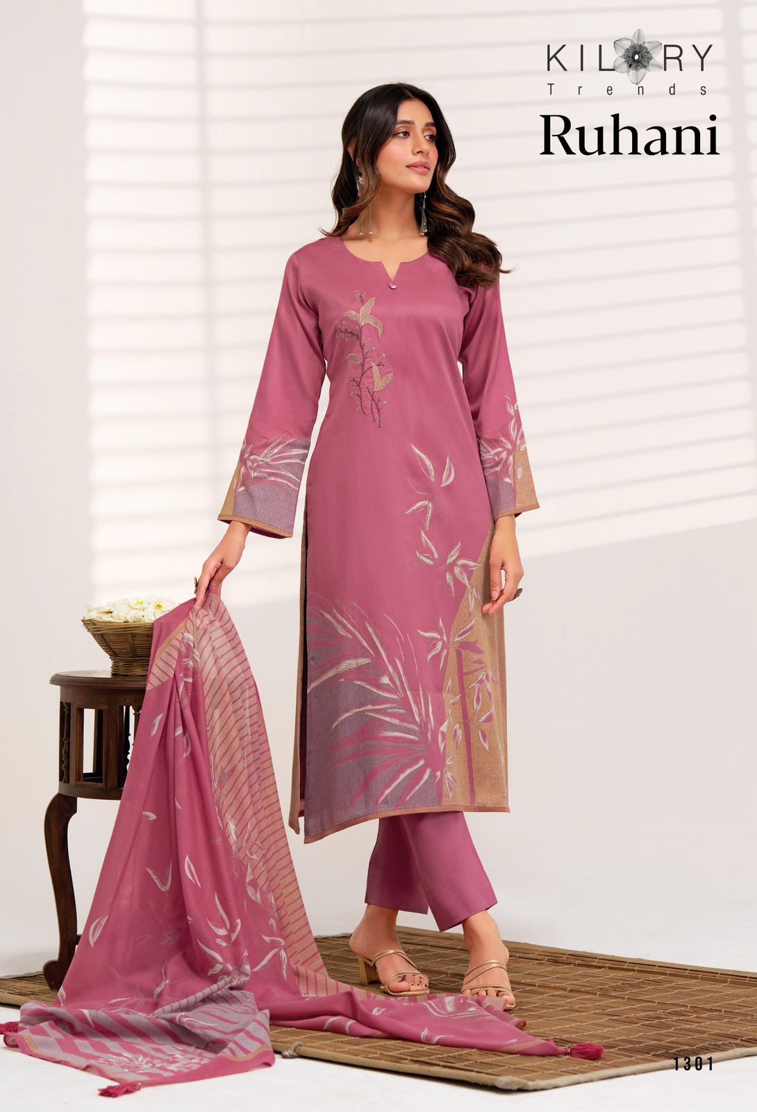 Ruhani Kilory Jam Cotton Pant Style Suits Exporter India