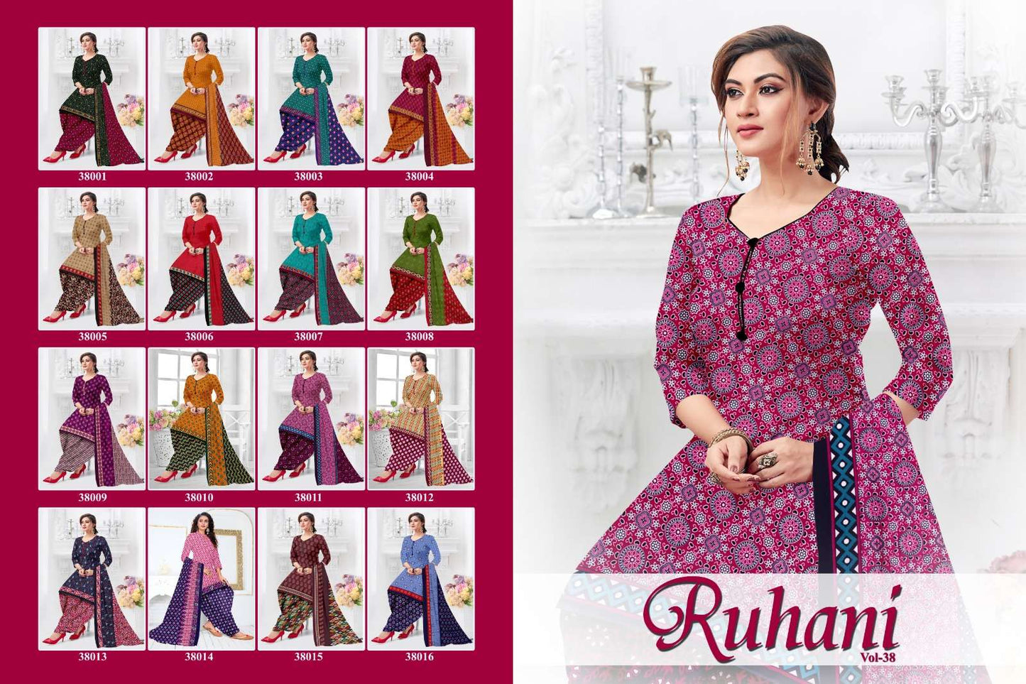 Ruhani Mf Micro Cotton Dress Material Exporter Gujarat