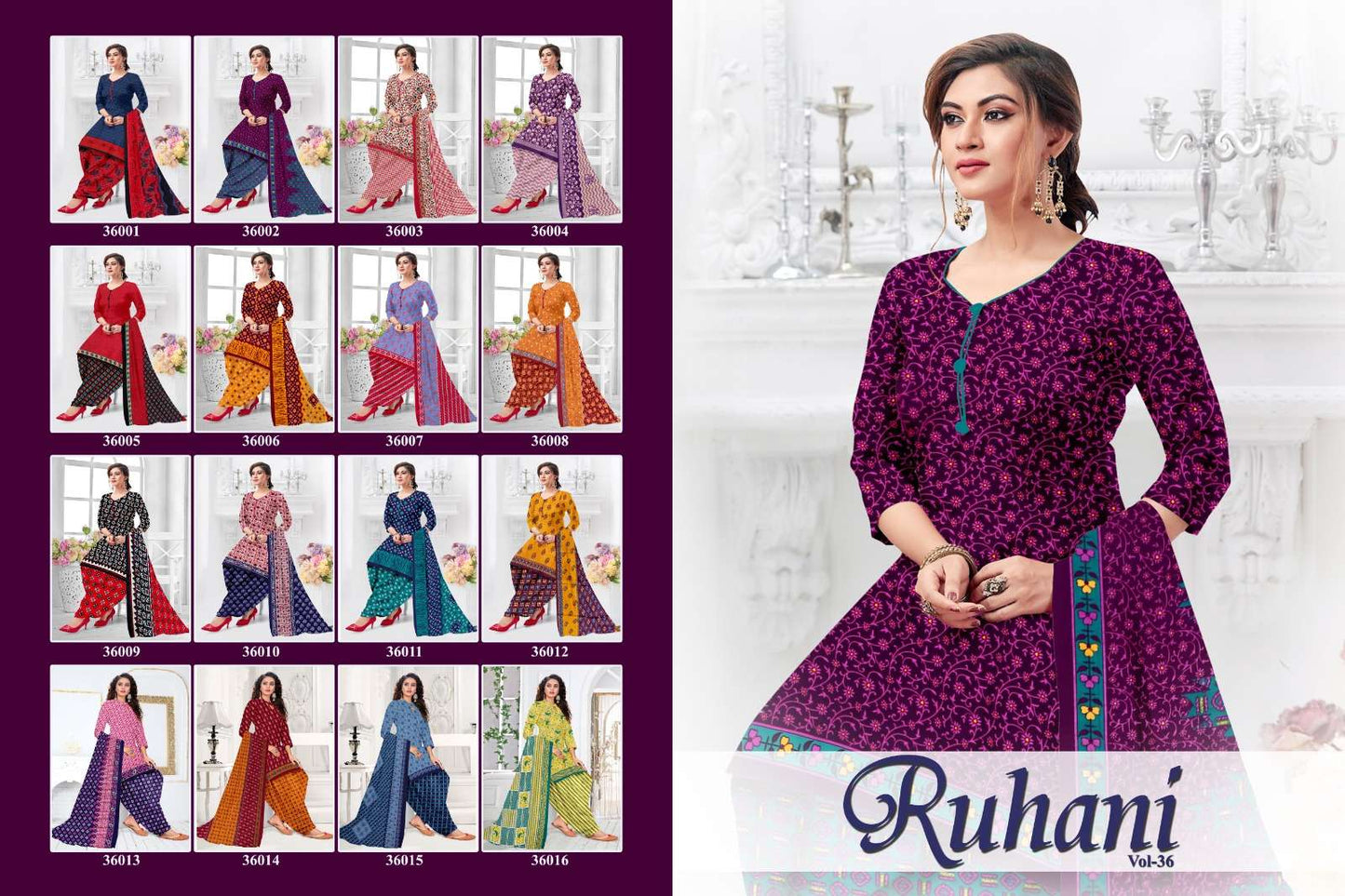 Ruhani Mf Micro Cotton Dress Material Exporter Gujarat