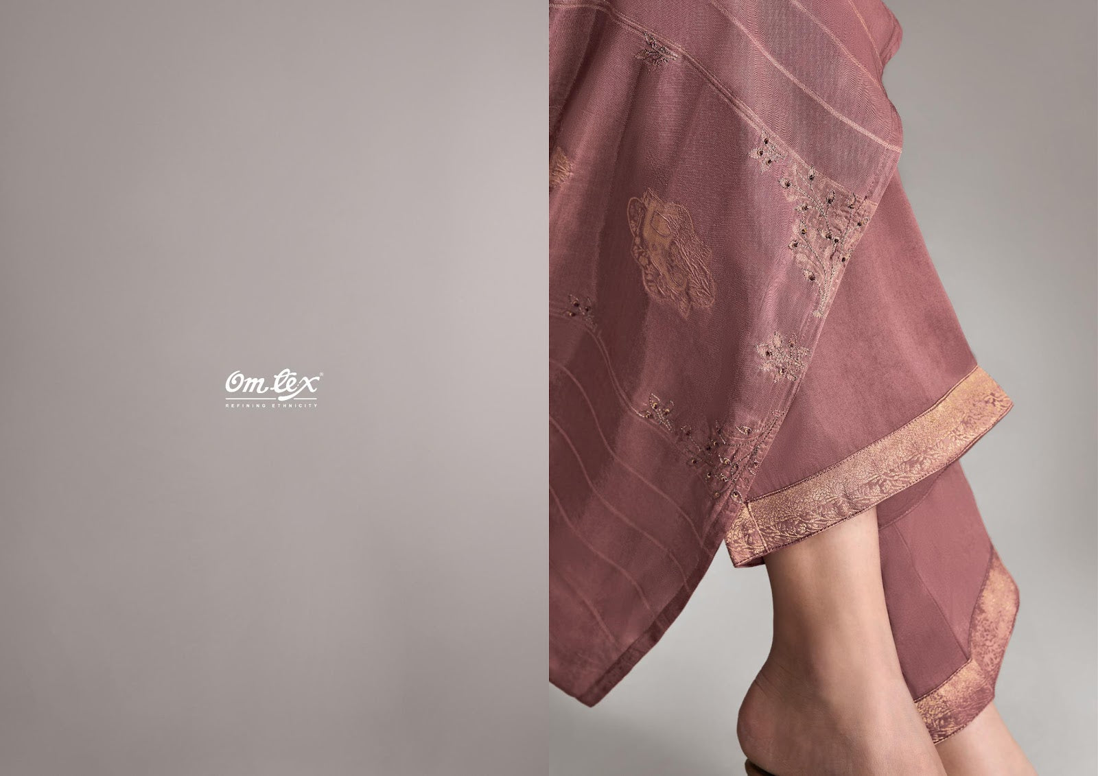 Ruhani Raas Omtex Muslin Jacquard Pant Style Suits Wholesale
