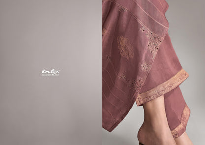 Ruhani Raas Omtex Muslin Jacquard Pant Style Suits Wholesale