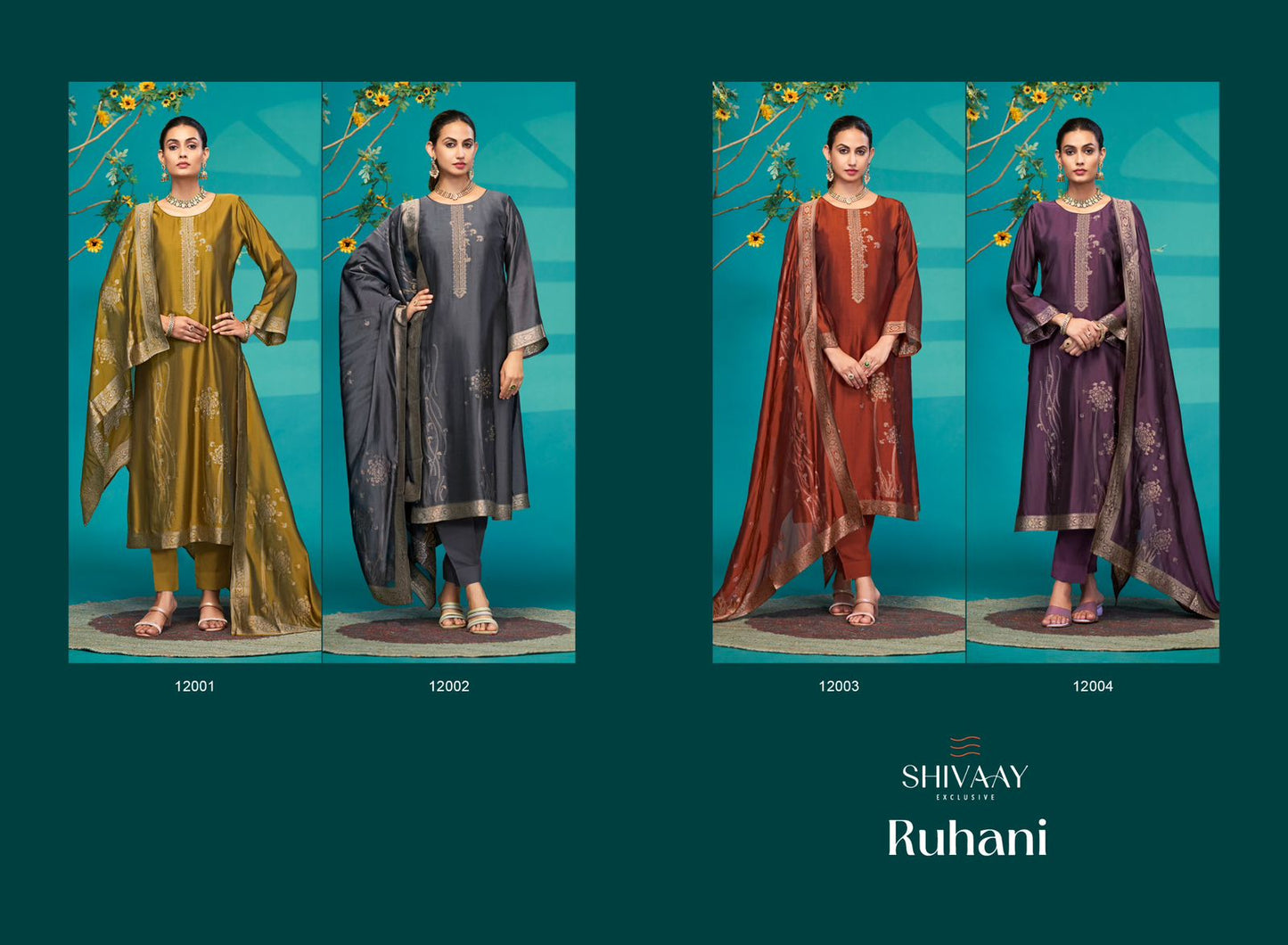 Ruhani Shivaay Banglori Silk Pant Style Suits Wholesale Price