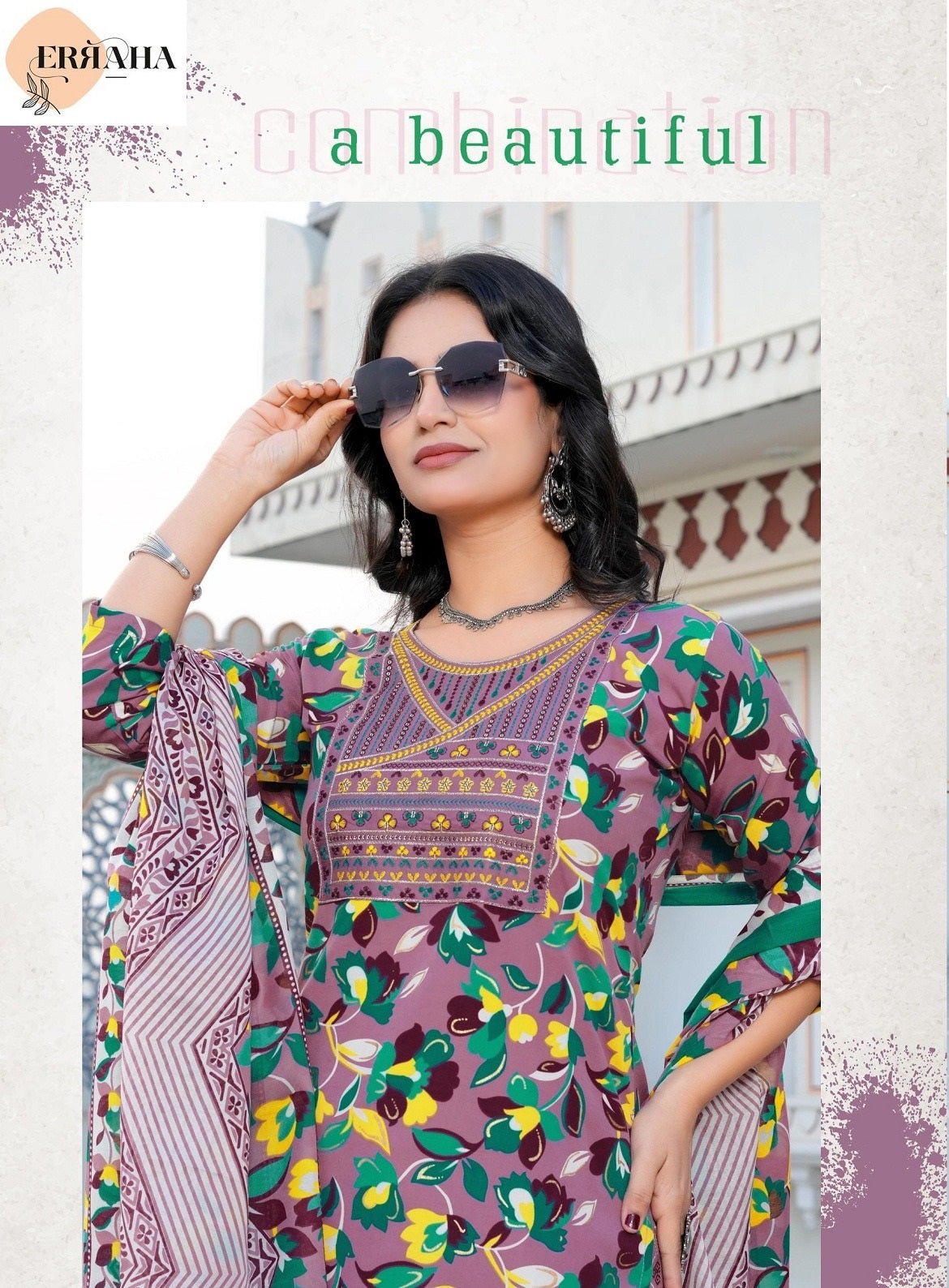 Ruhani Vol 1 Erraha Premium Cotton Readymade Pant Style Suits Wholesale Price