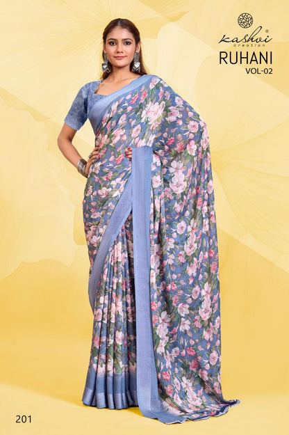 Ruhani Vol 2 Kashvi Creation Dull Moss Sarees Supplier