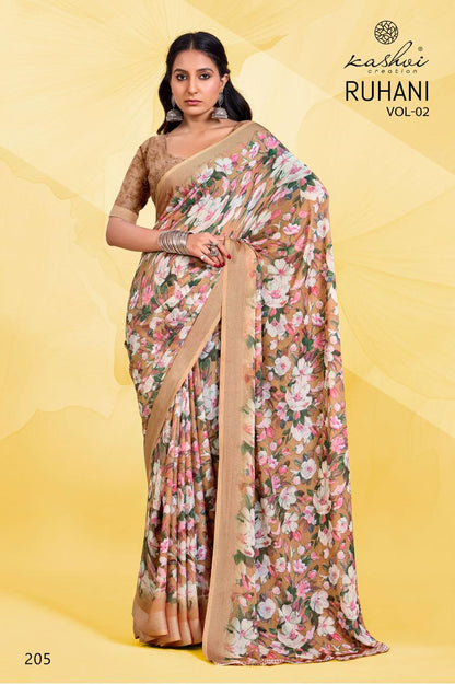 Ruhani Vol 2 Kashvi Creation Dull Moss Sarees Supplier
