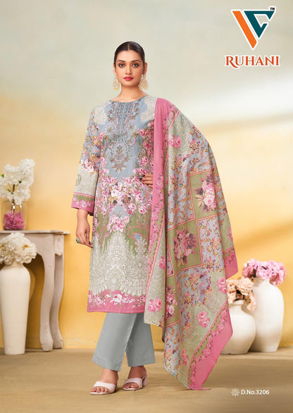Ruhani Vol 32 Vandana Creation Cotton Karachi Salwar Suits Wholesaler India