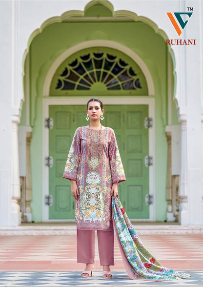 Ruhani Vol 33 Vandana Creation Cotton Karachi Salwar Suits Exporter Ahmedabad