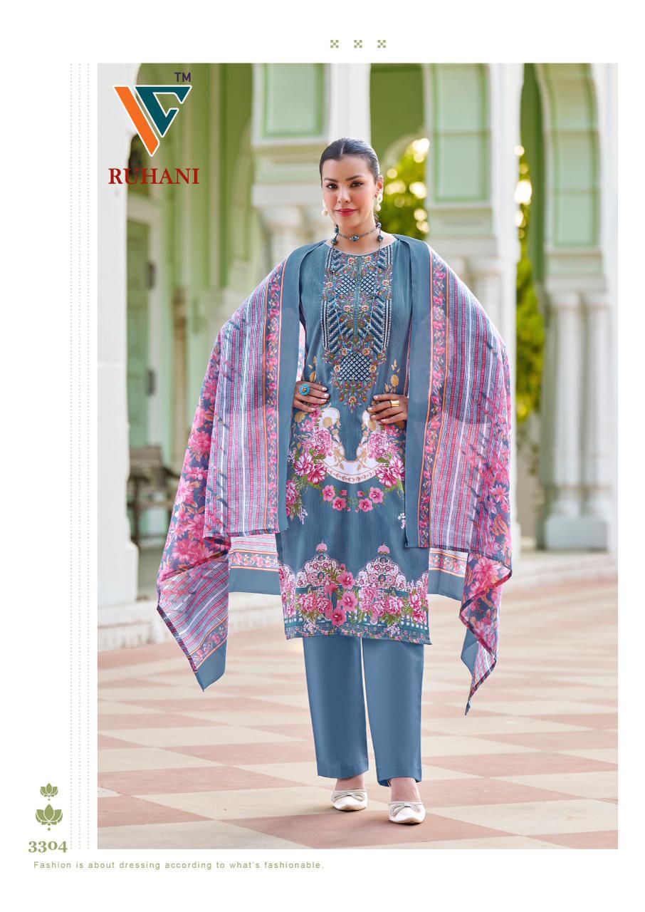 Ruhani Vol 33 Vandana Creation Cotton Karachi Salwar Suits Exporter Ahmedabad