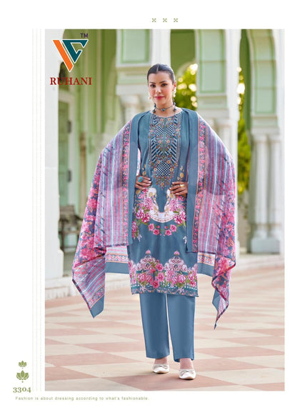 Ruhani Vol 33 Vandana Creation Cotton Karachi Salwar Suits Exporter Ahmedabad