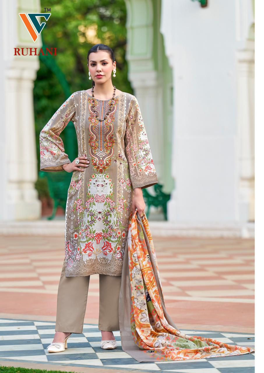 Ruhani Vol 33 Vandana Creation Cotton Karachi Salwar Suits Exporter Ahmedabad