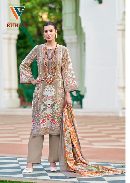 Ruhani Vol 33 Vandana Creation Cotton Karachi Salwar Suits Exporter Ahmedabad
