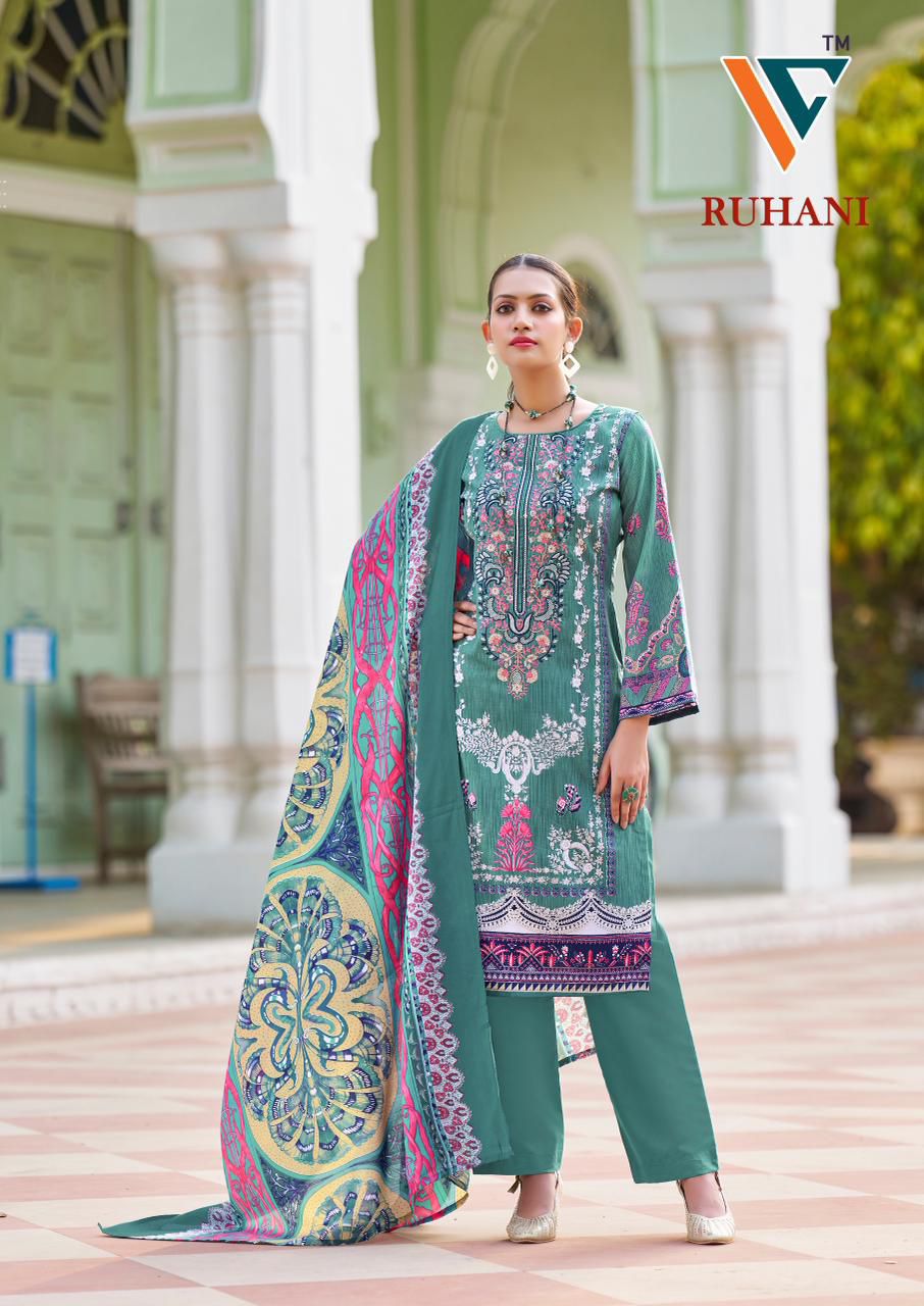 Ruhani Vol 33 Vandana Creation Cotton Karachi Salwar Suits Exporter Ahmedabad
