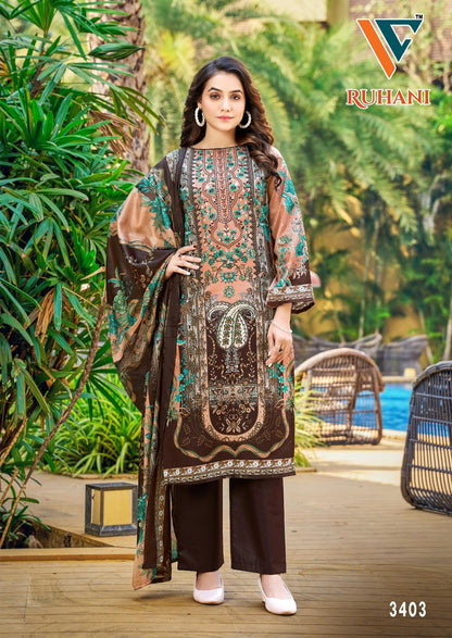 Ruhani Vol 34 Vandana Creation Cotton Karachi Salwar Suits Wholesaler India
