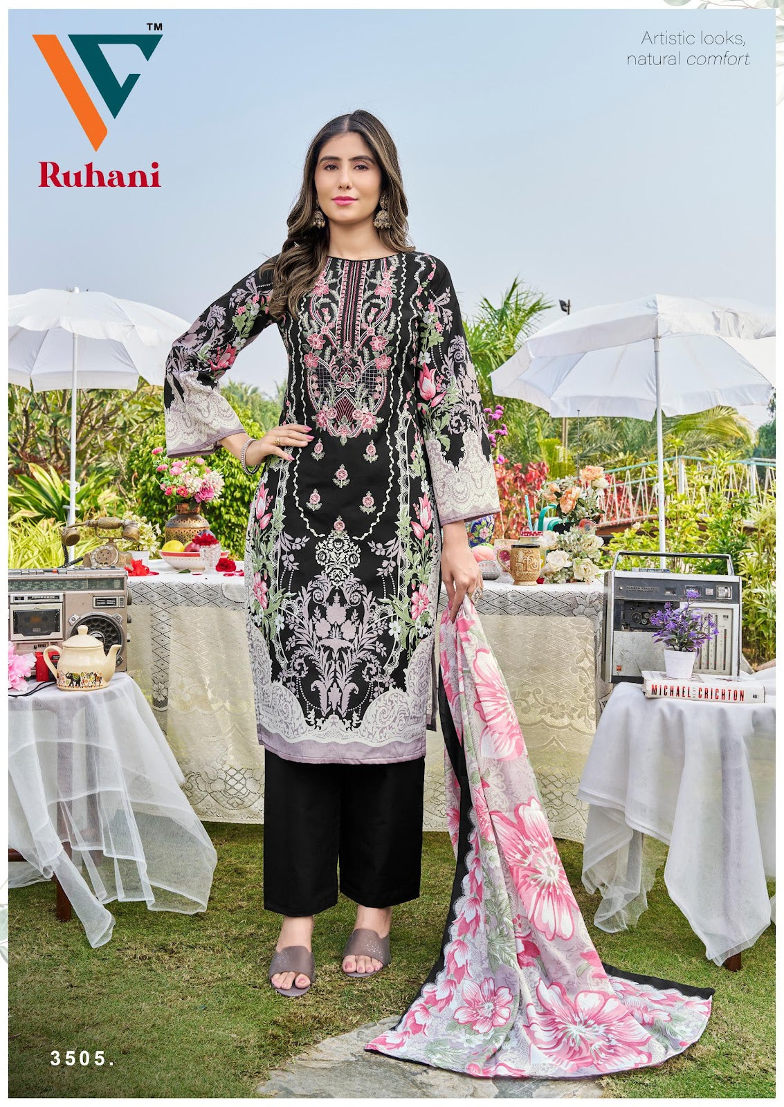 Ruhani Vol 35 Vandana Creation Cotton Karachi Salwar Suits Manufacturer Gujarat