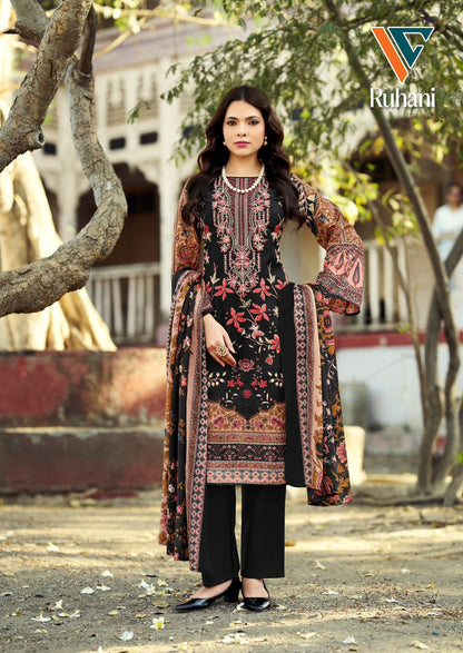 Ruhani Vol 40 Vandana Creation Mix Cotton Karachi Salwar Suits Manufacturer Ahmedabad