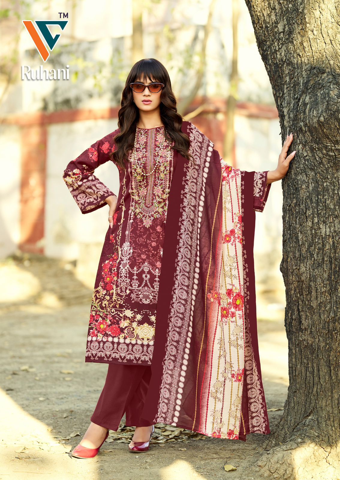 Ruhani Vol 40 Vandana Creation Mix Cotton Karachi Salwar Suits Manufacturer Ahmedabad