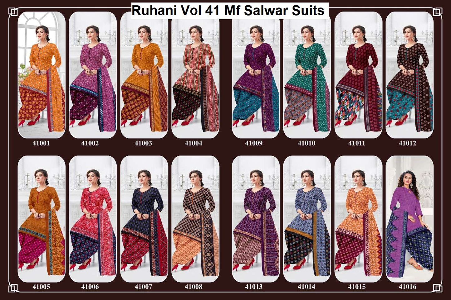 Ruhani Vol 41 Mf Micro Salwar Suits Wholesale Rate
