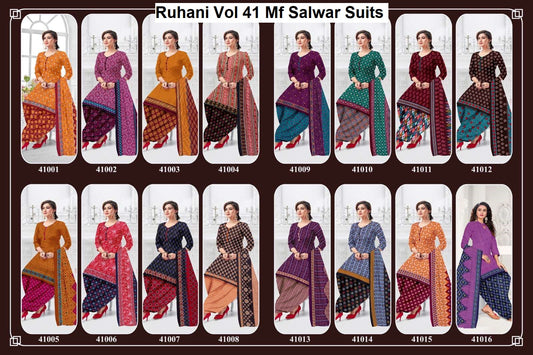 Ruhani Vol 41 Mf Micro Salwar Suits Wholesale Rate