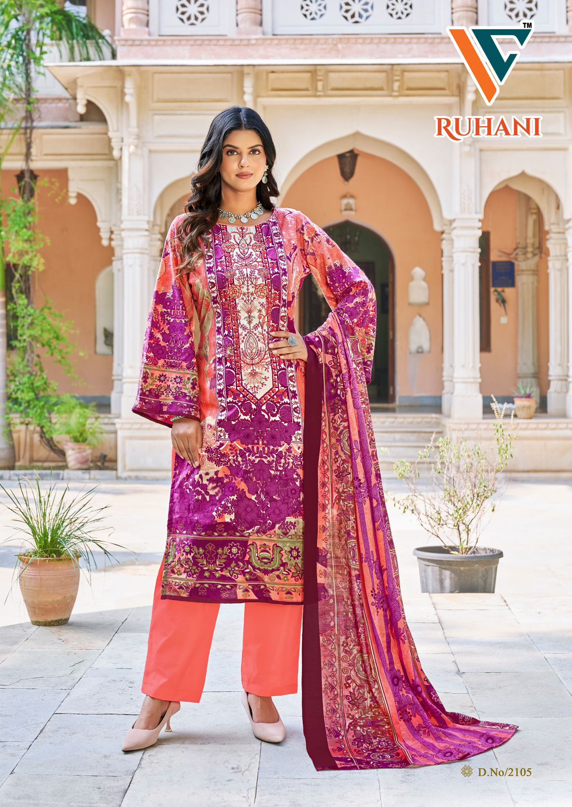 Ruhani? Vol 21 Vandana Creation Cotton Karachi Salwar Suits Wholesaler