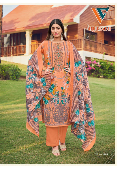 Ruhani? Vol 24 Vandana Creation Cotton Karachi Salwar Suits Supplier