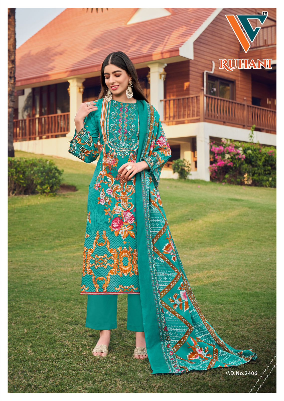 Ruhani? Vol 24 Vandana Creation Cotton Karachi Salwar Suits Supplier