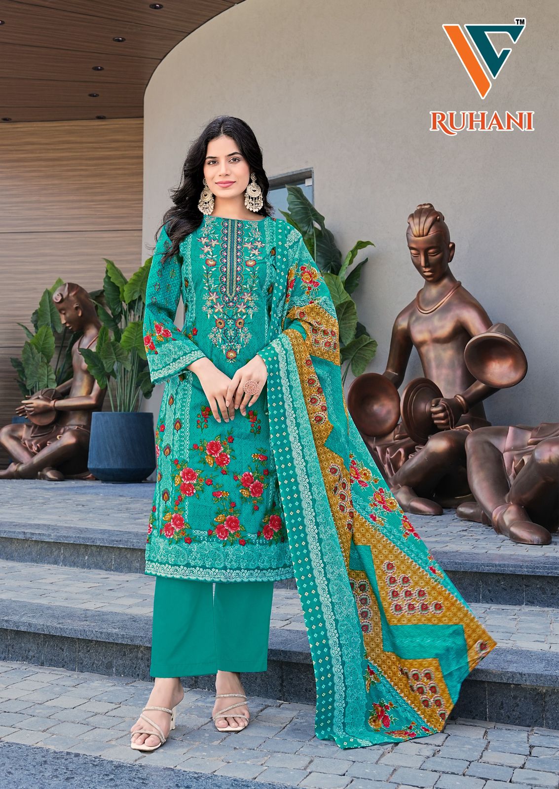 Ruhani? Vol 26 Vandana Creation Cotton Karachi Salwar Suits Exporter India