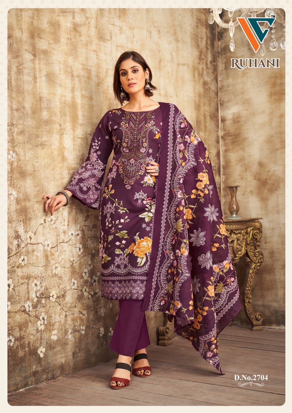Ruhani? Vol 27 Vandana Creation Cotton Karachi Salwar Suits Wholesaler India