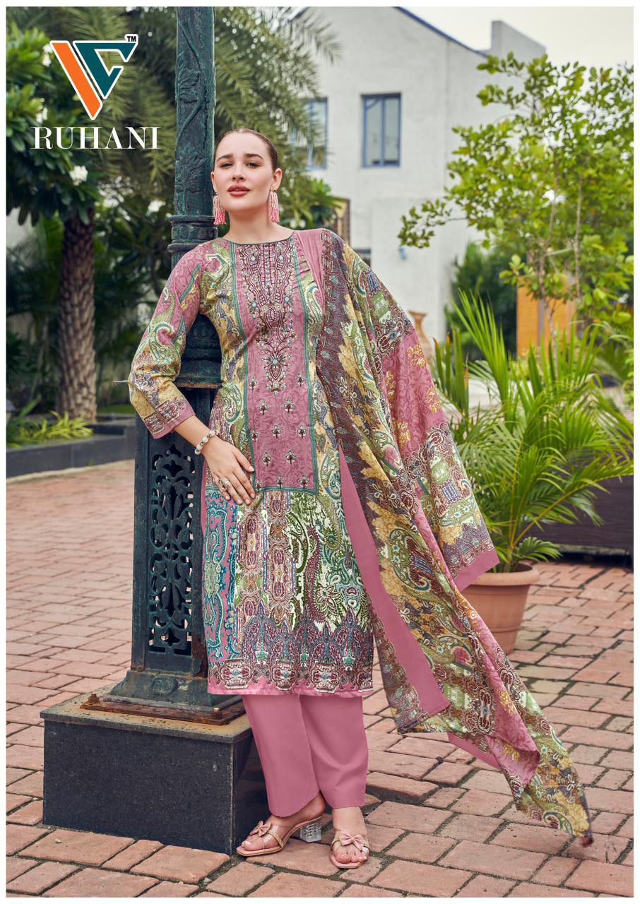 Ruhani Vol 38 Vandana Creation Mix Cotton Karachi Salwar Suits Exporter Ahmedabad
