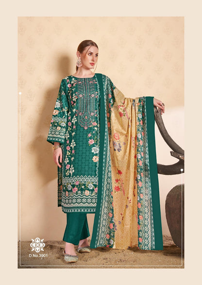Ruhani Vol 39 Vandana Creation Mix Cotton Karachi Salwar Suits Supplier India