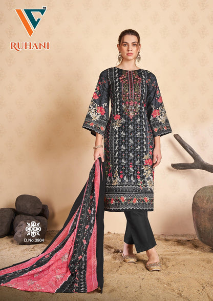 Ruhani Vol 39 Vandana Creation Mix Cotton Karachi Salwar Suits Supplier India