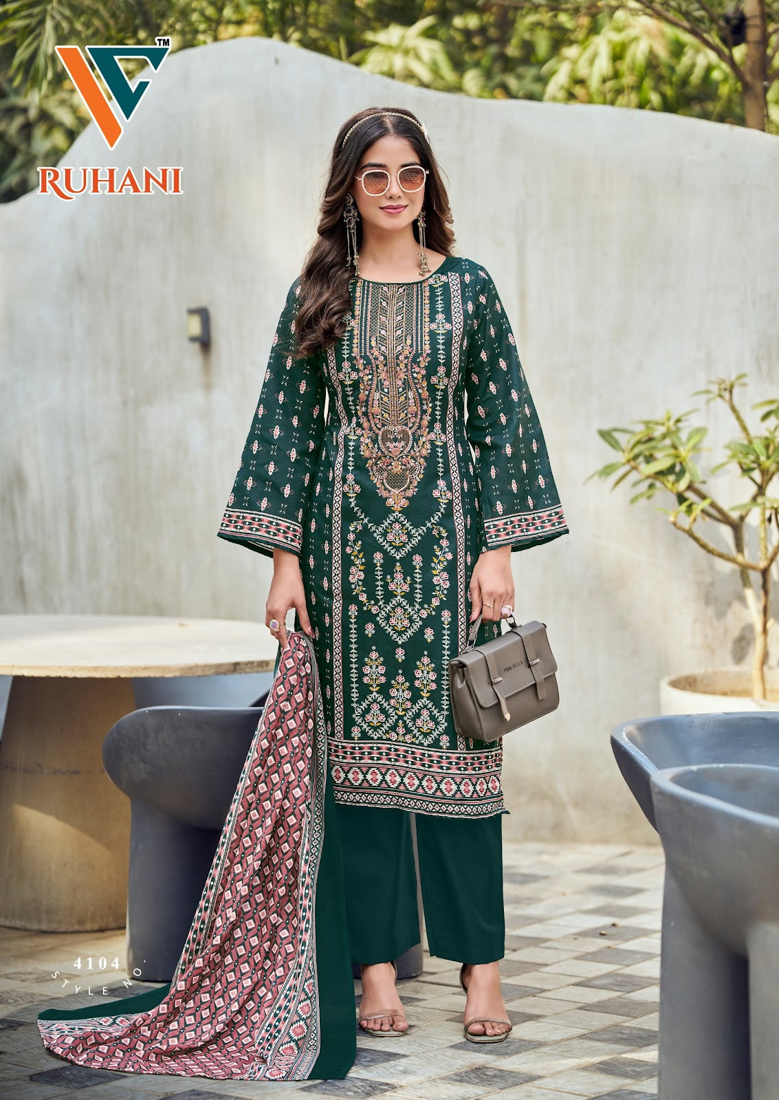 Ruhani Vol 41 Vandana Creation Mix Cotton Karachi Salwar Suits Manufacturer Gujarat