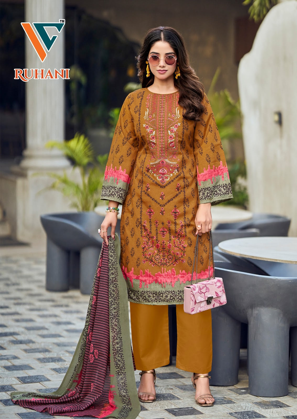 Ruhani Vol 41 Vandana Creation Mix Cotton Karachi Salwar Suits Manufacturer Gujarat