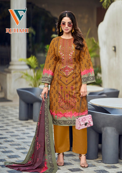 Ruhani Vol 41 Vandana Creation Mix Cotton Karachi Salwar Suits Manufacturer Gujarat