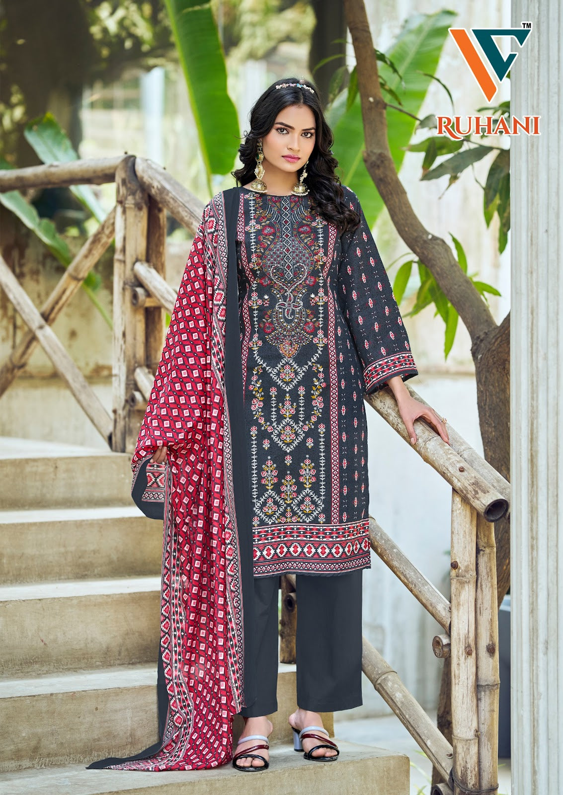Ruhani Vol 41 Vandana Creation Mix Cotton Karachi Salwar Suits Manufacturer Gujarat