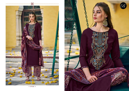 Ruhaniyat 879 Series Belliza Designer Studio Viscose Rayon Salwar Suits Wholesaler Ahmedabad
